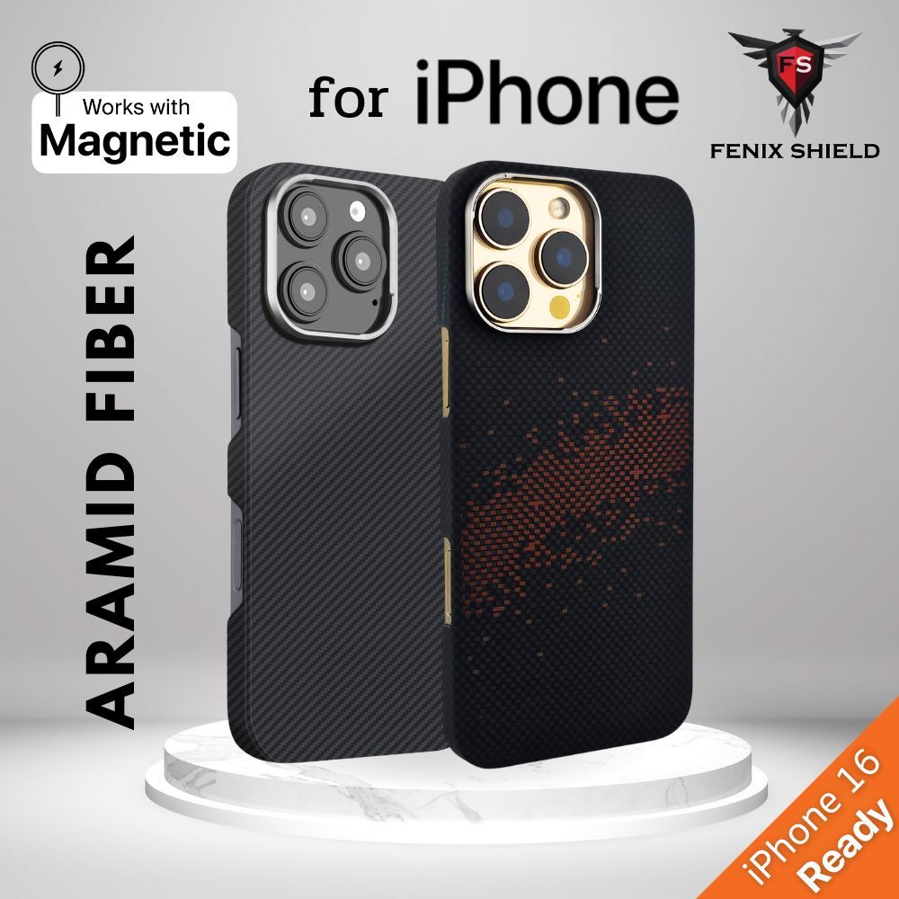 (ใส่โค้ดลดเพิ่ม) เคส FenixShield Aramid Carbon Fiber for iPhone 16 / 15 / 14 / Plus / Pro / Pro Max
