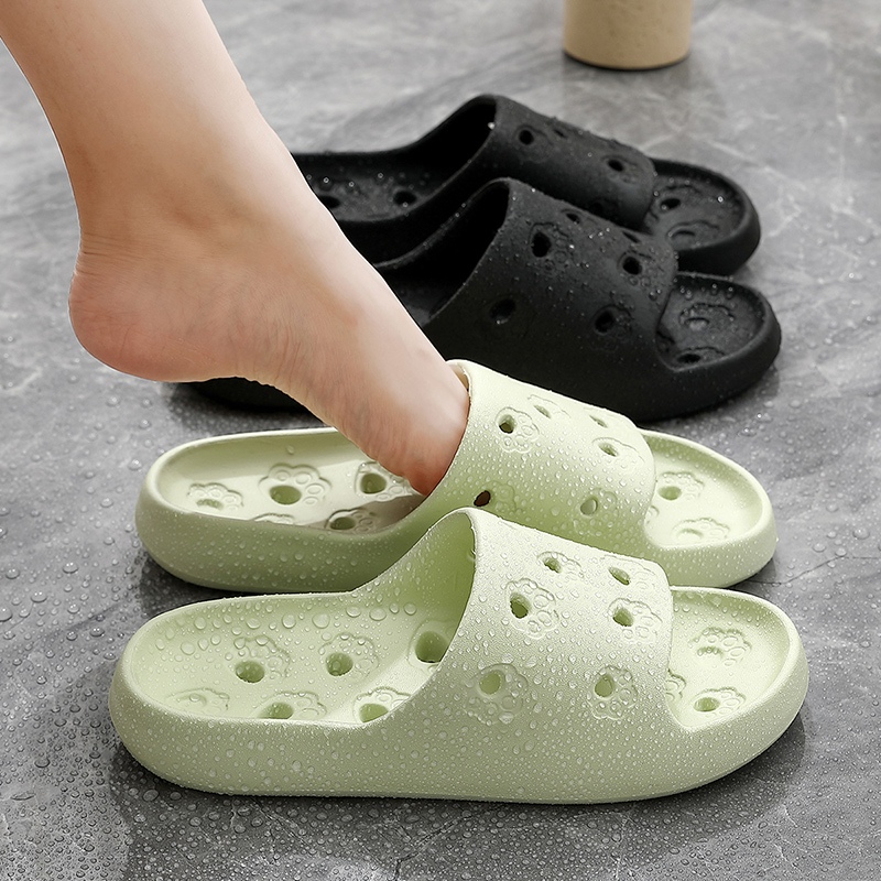 รองเท้า รองเท้าใส่ในห้องน้ำ กันลื่นได้ดีไม่มีน้ำขัง ไม่มีกลิ่นเท้า น้ำหนักเบา