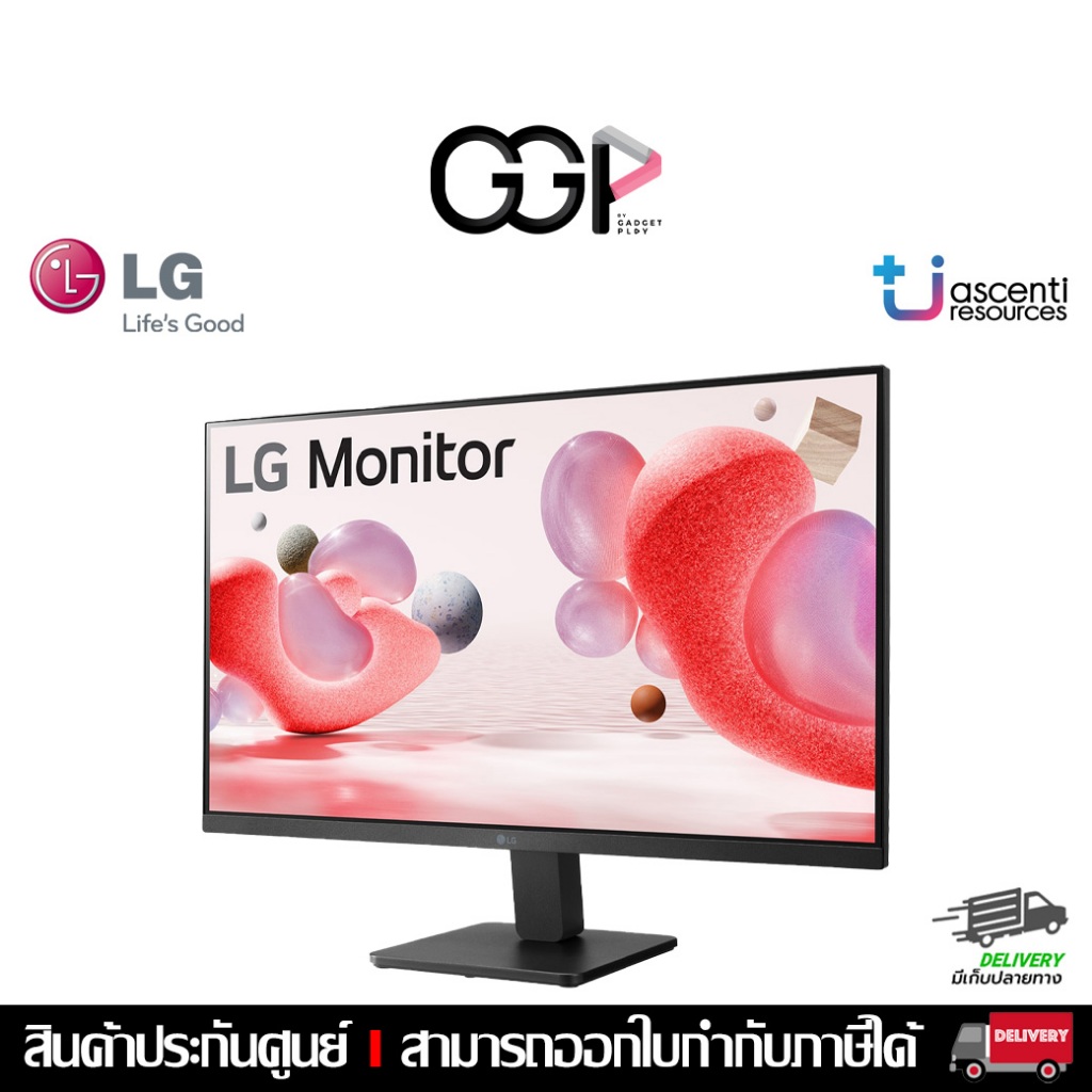 [กรุงเทพฯ ด่วน 1 ชั่วโมง] MONITOR LG  24MR400-B FHD 3-Side Borderless (IPS 100Hz FreeSync) ประกันศูน