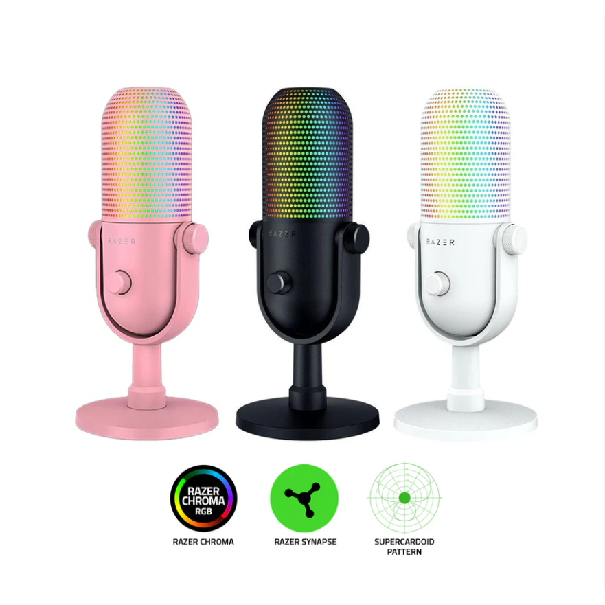 Razer Seiren V3 Chroma สินค้าของเเท้ 100% ทางร้านรับประกันสินค้า 2 ปี