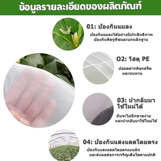 มุ้งขาว มุ้งกันแมลง ผัก มุ้งตั๊กแตน มุ้งขาว 32ตา/40ตา/60ตา หน้ากว้าง 2-3 เมตร ทำเฉพาะคุณภาพ