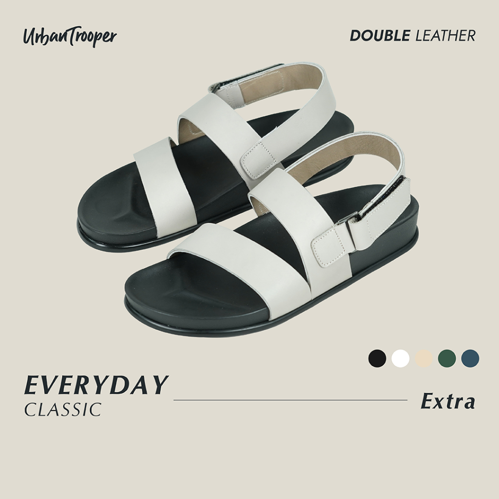 รองเท้า Urban Trooper Everyday รุ่น Classic สีครีม (Cream) รองเท้ารัดส้น / Unisex