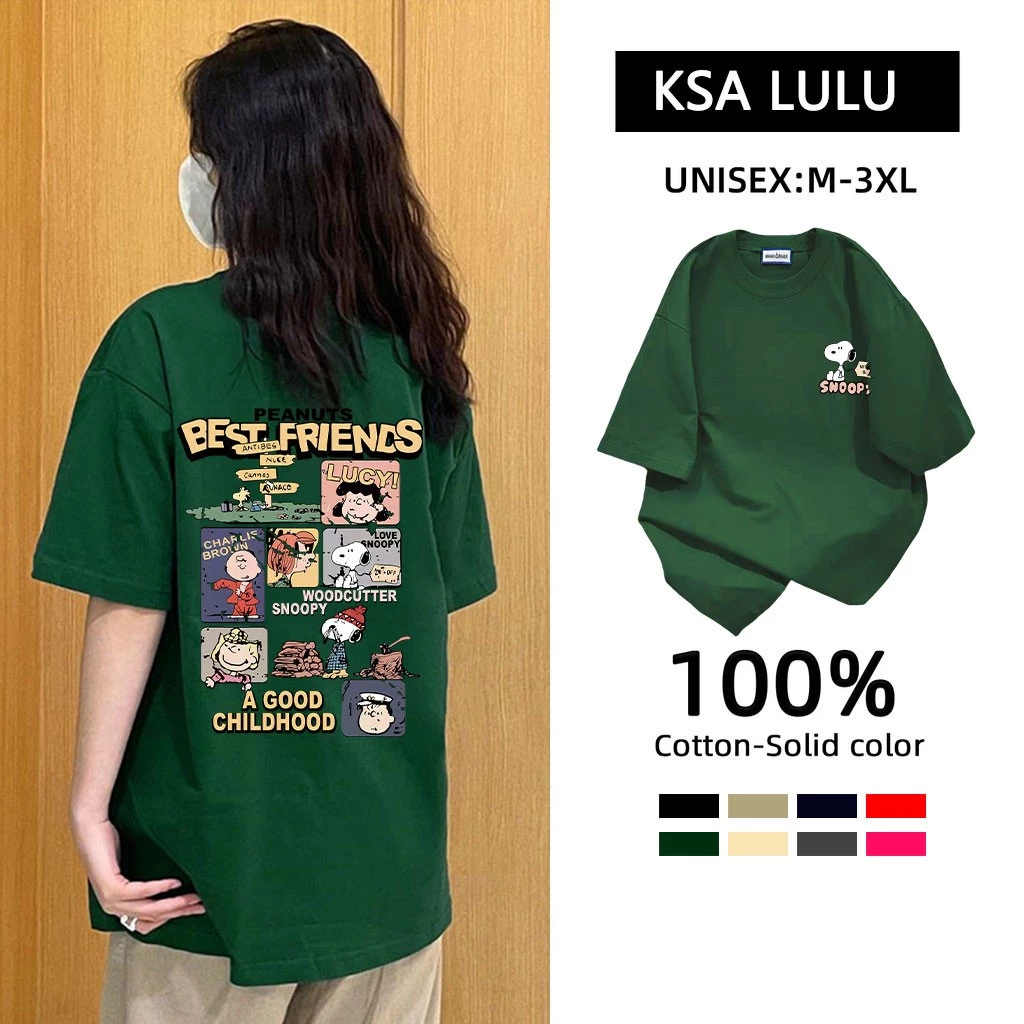 เสื้อยืดฟอกไซส์ใหญ่ oversize cotton100 เสื้อผ้าแฟชั่นเกาหลี เสื้อโอเวอร์ไซส์ผู้หญิงวินเทจเท่ๆ สตรีทลายการ์ตูน มาใหม่ 3XL thumbnail 10
