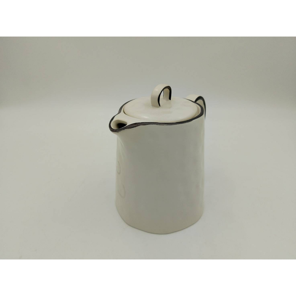 Teapot กาน้ำ TPOMสีขาวกาน้ำ:กาน้ำ1ลิตร(สินค้ามีตำหนิ)