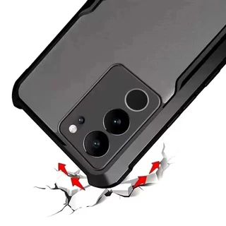 เคสกันรอยกล้อง PC+TPU สำหรับVivo V27 Pro V29E Y100 กันกระแทก เคสหลังใส