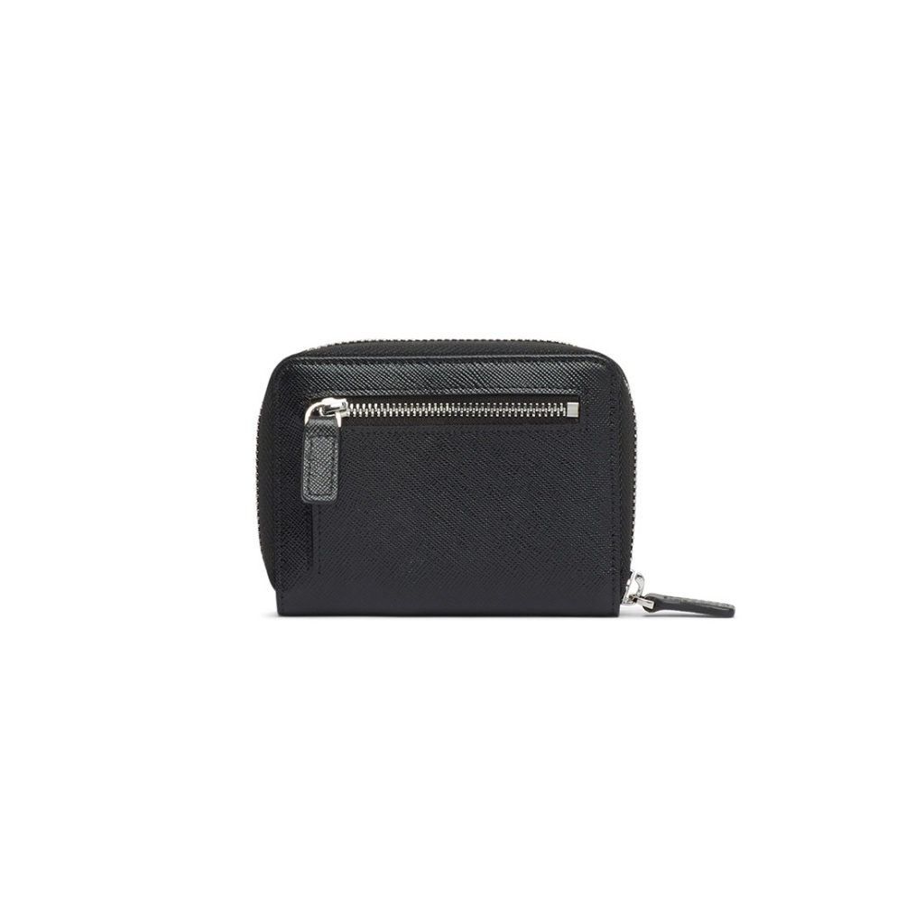 DAPPER กระเป๋าสตางค์ DP Iconic Leather Zip Wallet สีดำ (BWM/BK/1143SF)