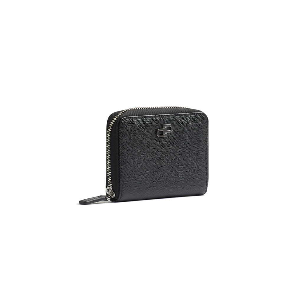 DAPPER กระเป๋าสตางค์ DP Iconic Leather Zip Wallet สีดำ (BWM/BK/1143SF)