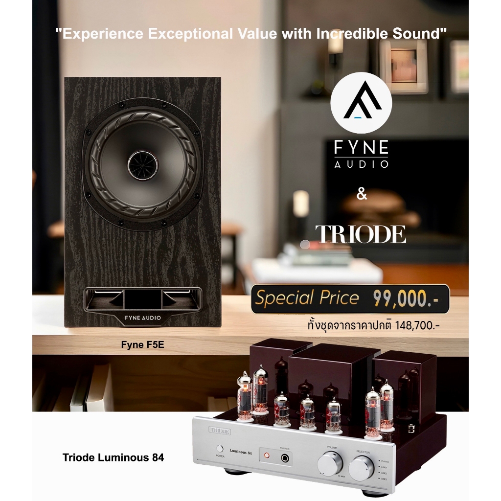 Fyne Audio F5E + Triode Luminous 84 / Set