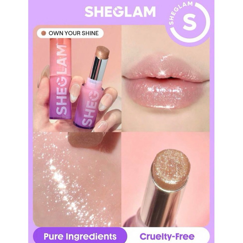 Sheglam ลิปสติก Own Your Shine ลิปสติกฉ่ำา เนื้อลิปชุ่มชื้น สีชัด กลบสีปากคล้ำได้ ฟินิชฉ่ำวาวว(พร้อมส่ง)