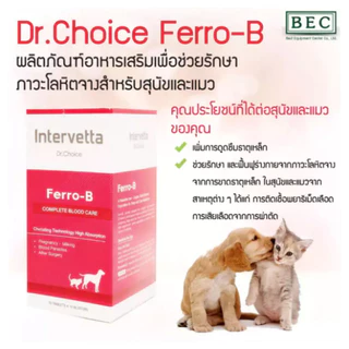 Intervetta Dr.Choice อาหารเสริม วิตามิน สำหรับสุนัขและแมวทุกสายพันธุ์ (100 เม็ด)