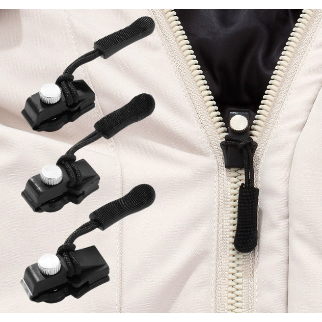 ชุดซิปซ่อม 3 ขนาดแตกต่างกัน ถอดออกได้และติดตั้งได้ Zipper Head