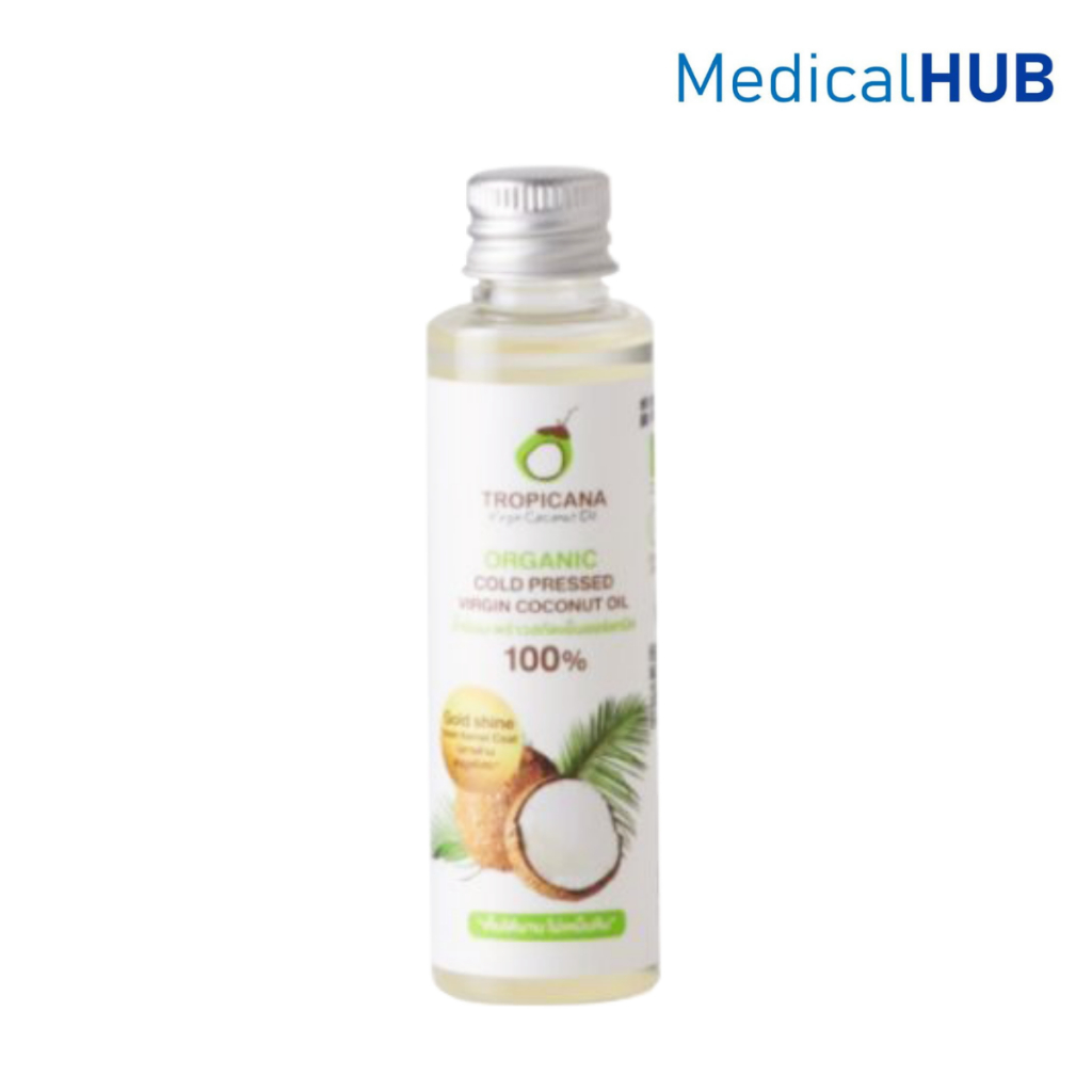 Tropicana Virgin Coconut Oil ทรอปิคานา น้ำมันมะพร้าว บริสุทธิ์ สกัดเย็น ออร์แกนิก ขนาด 50 ml 21223