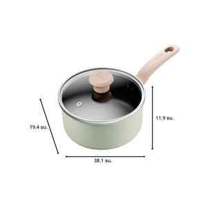 TEFAL หม้อพร้อมฝา So Matcha รุ่น G1792395 18 ซม. สีเขียวอ่อน รับประกันศูนย์2 ปี