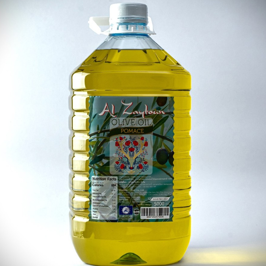 Olive oil pomace 5 liter 999 Baht  น้ำมันมะกอกโพมาซ 5  ลิตร (น้ำมันมะกอกสำหรับผัด/ทอด) Exp.03/2027