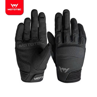 MOTOTEC MT-RG01 ถุงมือขับมอเตอร์ไซค์ ผ้าไมโครไฟเบอร์ น้ำหนักเบาใส่สบาย ระบายอากาศดี เหมาะสำหรับ Biker