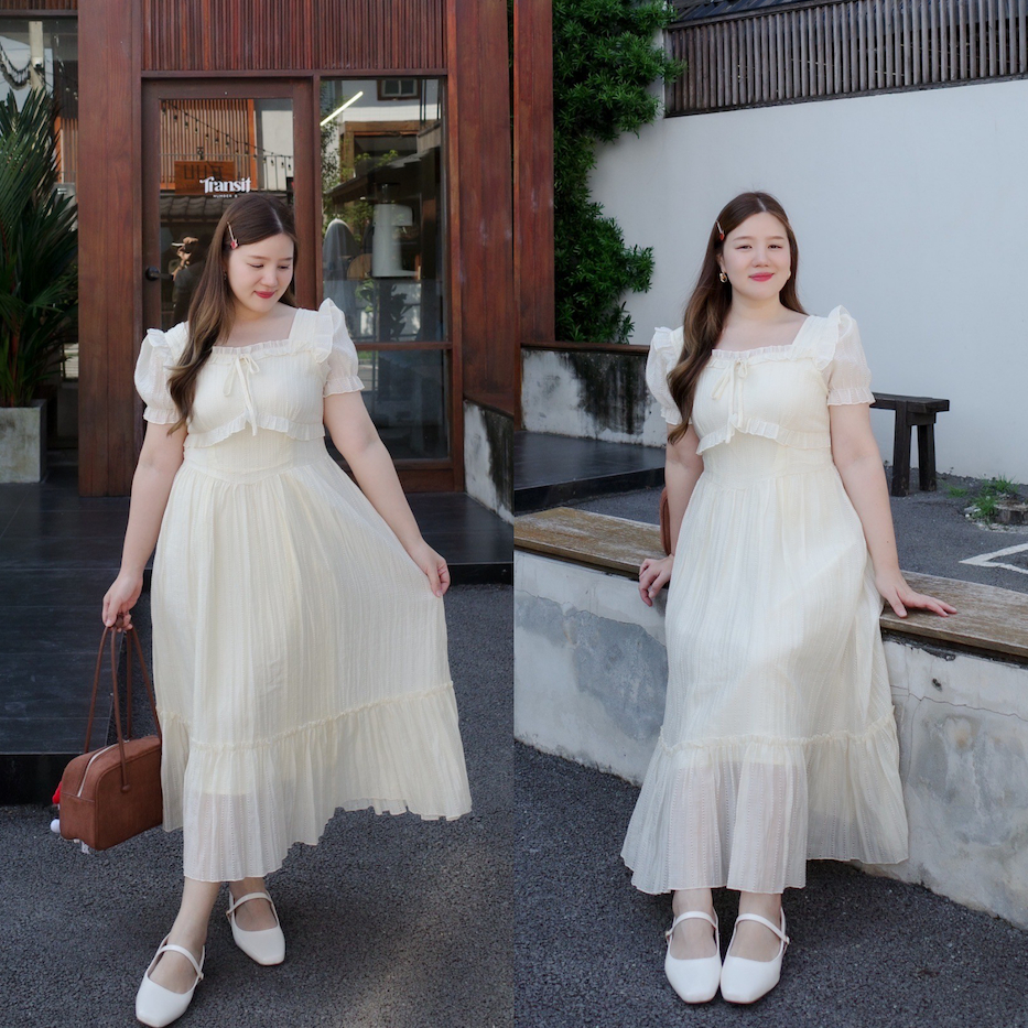 ( อกถึง 40") Jenna Dress เดรสสาวอวบ ชุดสาวอวบ