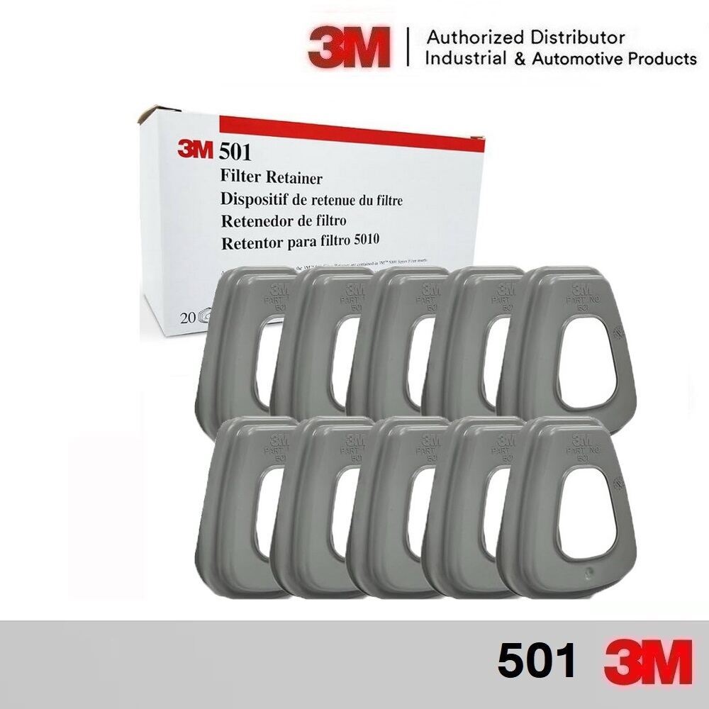 3M 501 ฝาครอบแผ่นกรองฝุ่นละออง (10ชิ้น) Filter Retainer