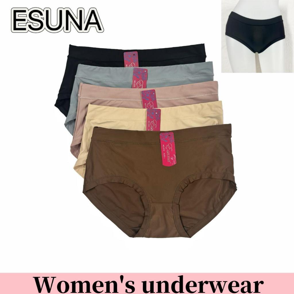 ESUNA กางเกงในผู้หญิง ผ้าเเปนเดกซ์ เนื้อผ้าเด้ง เนื้อผ้าดีมาก ใส่แล้วไม่ร้อน  สีสวยทุกสี มีให้เลือกหลายไซส์ Clothing