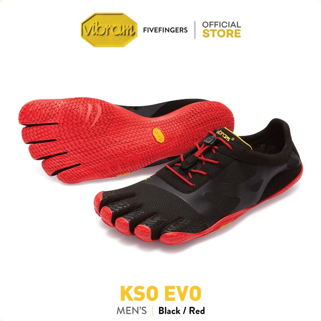 Vibram FiveFingers รองเท้าผู้ชาย รุ่น KSO EVO (Black/Red)