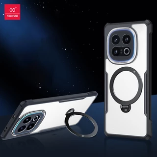 Xundd เคส ใช้สำหรับ Case vivo iQOO 13 เคสโทรศัพท์แบบแม่เหล็กพร้อมขาตั้ง 360 องศา ปรับหมุนได ขอบยาง TPU หลังใส