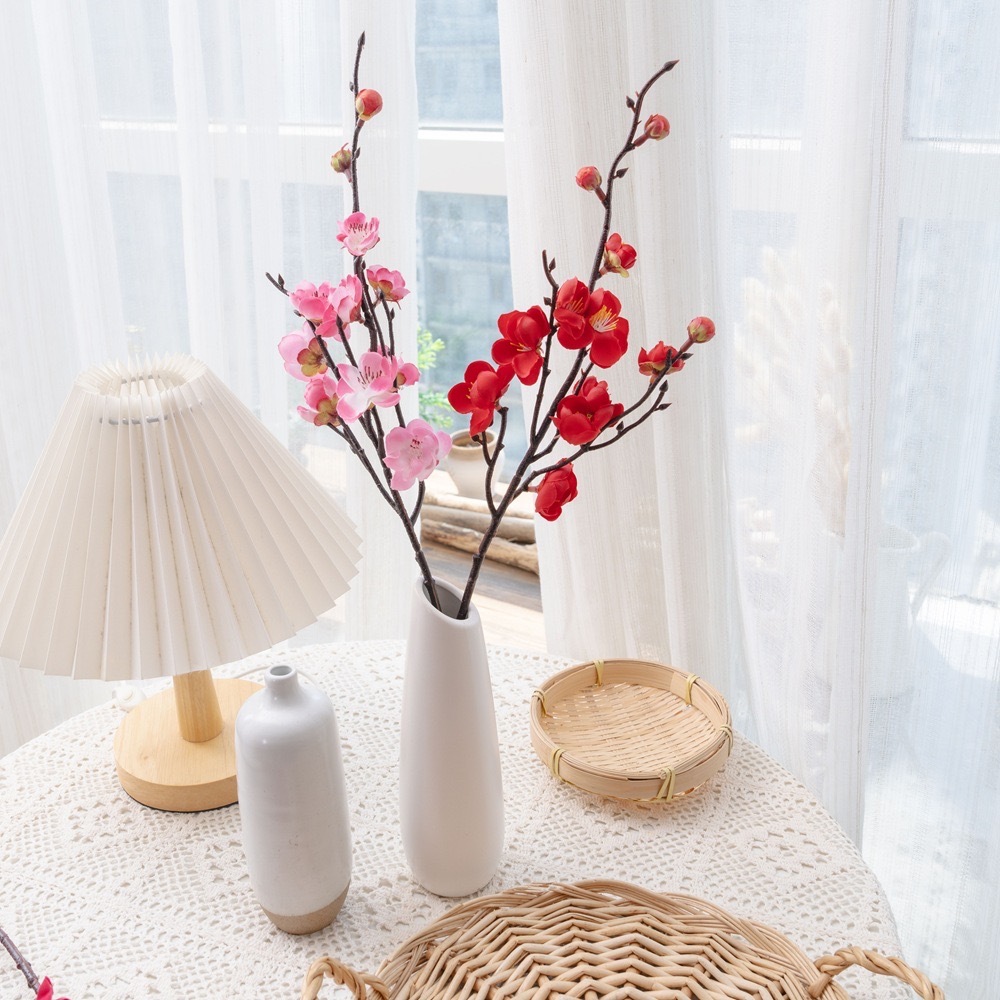 OurHome [พร้อมส่ง] วินเทอร์สวีทเทียม Artificial wintersweet 47.5cm ตกแต่งงานแต่งงาน ดอกไม้ปลอม ดอกไม้ประดับห้อง อุปกรณ์