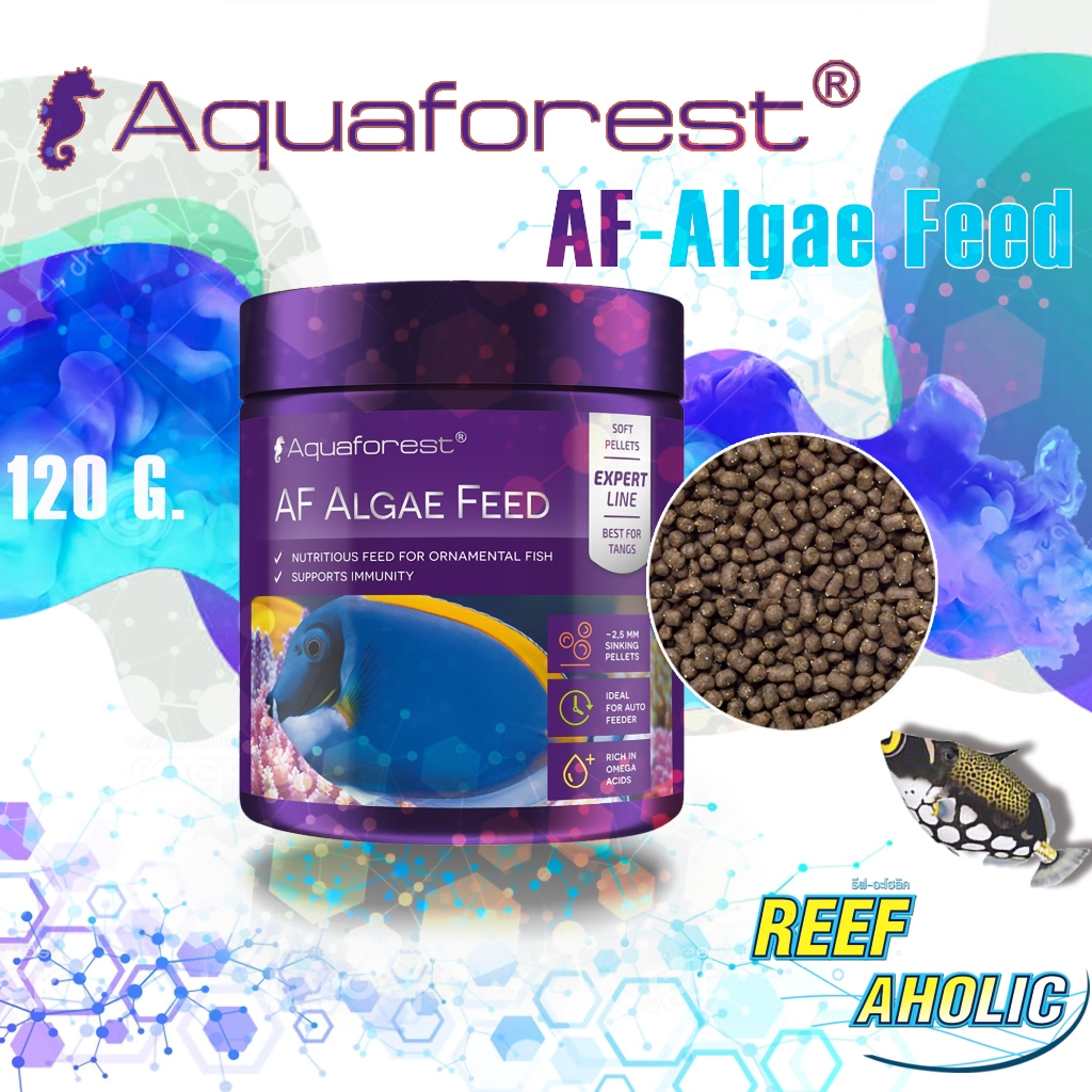 Aquaforest Algae Feed 120g อาหารปลาที่คัดสรรมาเพื่อปลาทะเล ตัวนี้เน้นๆเลย เอาใจTang ต้องเท Ra จัดให้