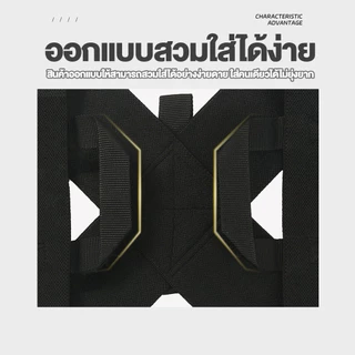 สายรัดหลังออกกำลังกาย เข็มขัดพยุงหลังและไหล่ สายรัดปรับสรีระ ลดการปวดกล้ามเนื้อขนณะยกของ