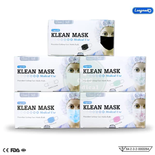 หน้ากากอนามัยทางการแพทย์ สำหรับผู้ใหญ่ Klean Mask (Longmed) คลีนมาส์ก หน้ากากผู้ใหญ่ แมสผู้ใหญ่ กันฝุ่น pm 2.5
