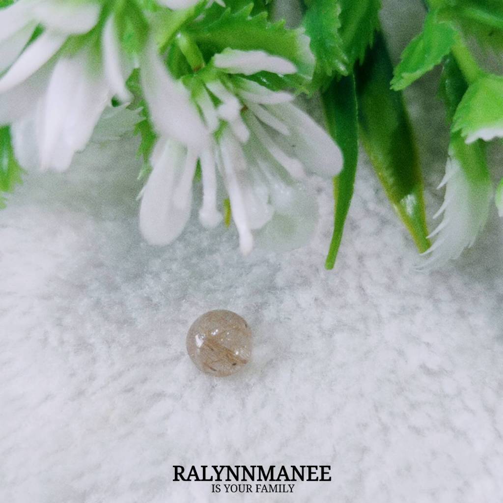 PR009 หินไหมนาคแท้ (  Natural Pink Rutilated Quartz ) ต้องการใบเซอร์+250 บาท สอบถามเพิ่มเติมทางข้อคว