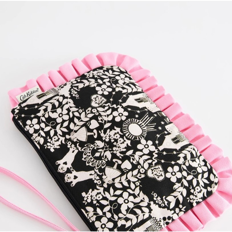 Cath Kidston محفظة معصم Paper Dolly — أبيض وأسود — صورة 5