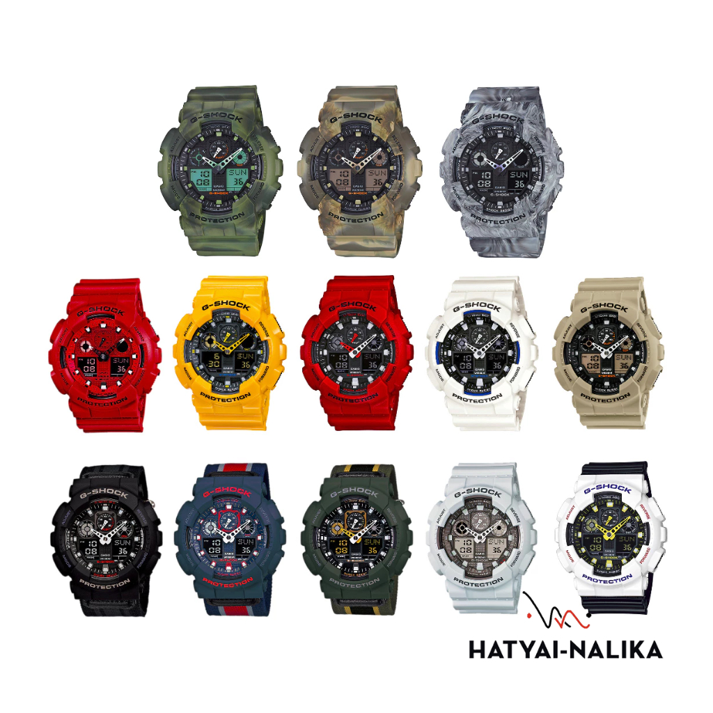 🔥ของแท้🔥 G-SHOCK หายาก GA-100 สีพิเศษ GA-100A,GA-100B,GA-100MC,GA-100SD,GA-100LG,GA-100CS,GA-100MM
