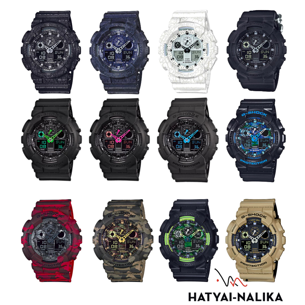 🔥ของแท้🔥 G-SHOCK หายาก GA-100 series GA-100C,GA-100CM,GA-100CB,GA-100CM,GA-100LY,GA-100L,GA-100CG