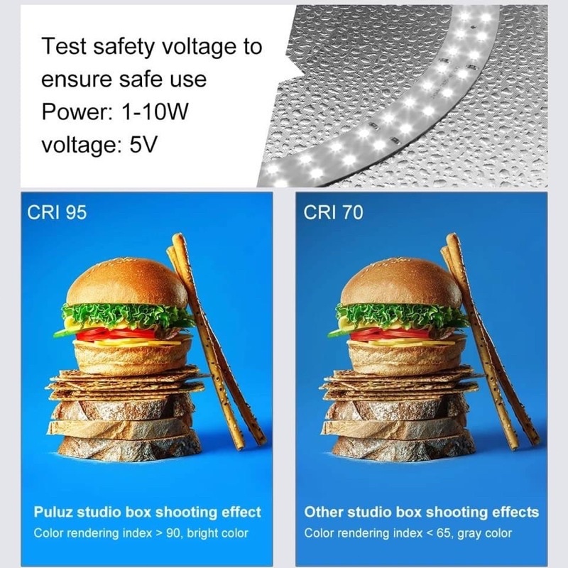 LED สตูดิโอถ่ายภาพ มีพื้นหลังให้มา 6สี กล่องถ่ายภาพ กล่องไฟถ่ายภาพ Light Box Studio สตูดิโอ