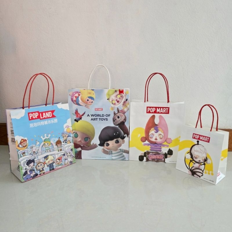 ถุงกระดาษ popmart popland ของแท้ %