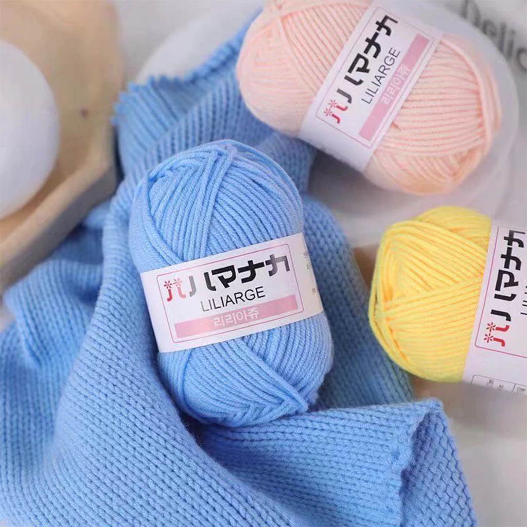 ไหมพรมคอตตอนนม 4ply 25g thumbnail 3