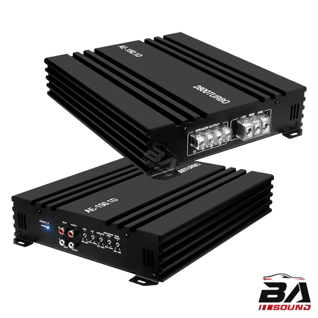 BA SOUND เพาเวอร์แอมป์ CLASS D 2CH. 2800W AE-150.1D เพาเวอร์ เพาเวอร์แอมป์รถยนต์ เพาเวอร์ขับซับ แอมป์ขยาย แอมป์ขยายเสียง ราคา ถูกที่สุด ดีลบีเคเค แกลเลอรีภาพที่ 8