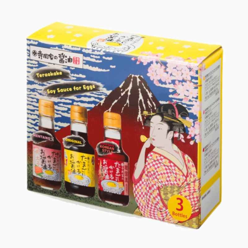 ชุดยกกล่อง Teraokake Soy Sauce for Eggs3ขวด