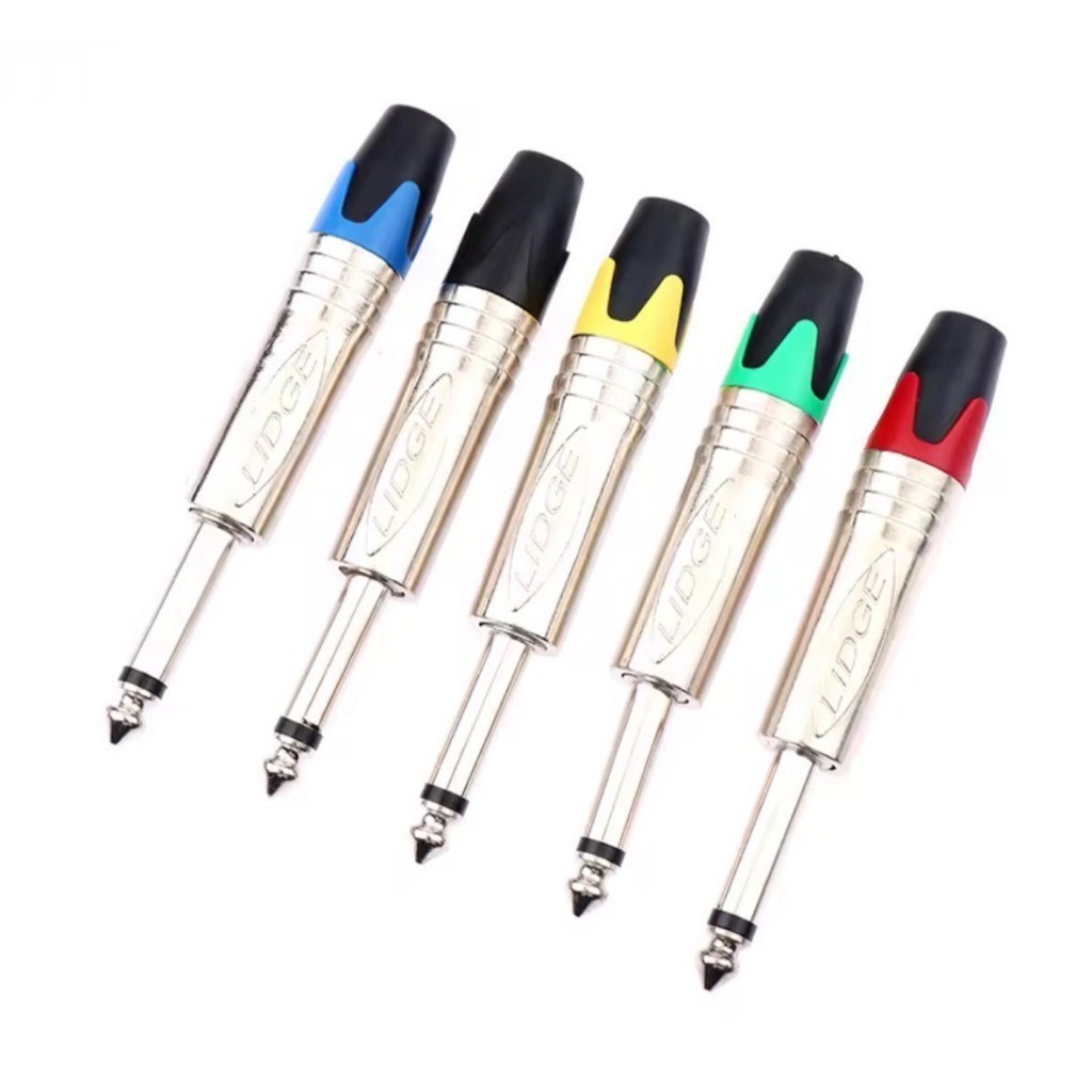 ppautosound แจ็คMONO6.35mm ปลั๊กแจ็คโฟน โมโน ท้ายยาง สำหรับเข้าสาย ออดิโอ Audio สื่อบันเทิงภายในบ้าน และอุปกรณ์เสริม