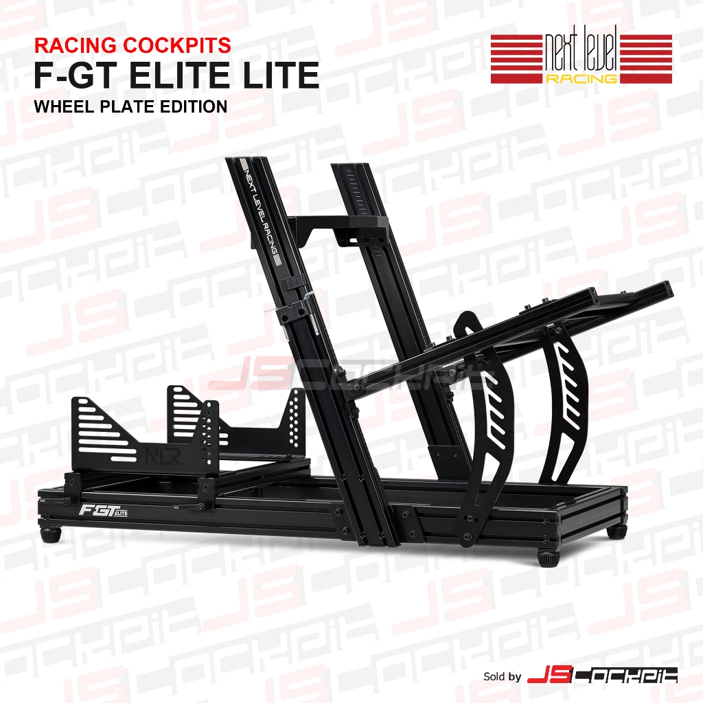 Next Level Racing รุ่น F-GT Elite Lite Wheel Plate Edition (ไม่รวมจอยพวงมาลัยและเบาะนั่ง) Full Cockp