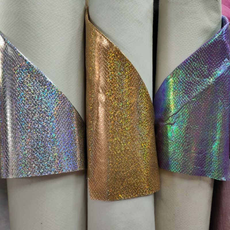 หนังเทียมพีวีซีลายงู ลายเสือ 90*145ซม. - รูปที่ 3