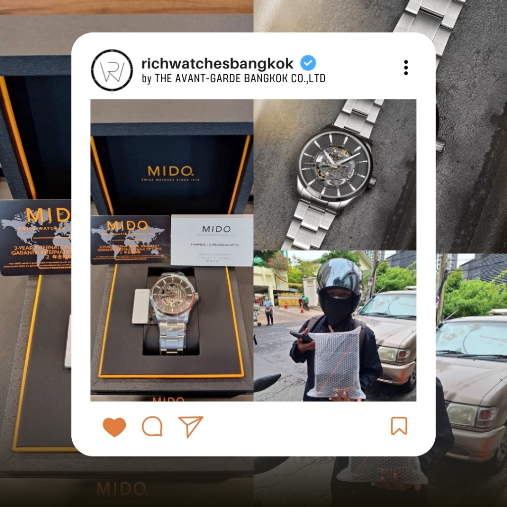 นาฬิกา MIDO รุ่น MULTIFORT SKELETON VERTIGO (M038.436.11.061.00)