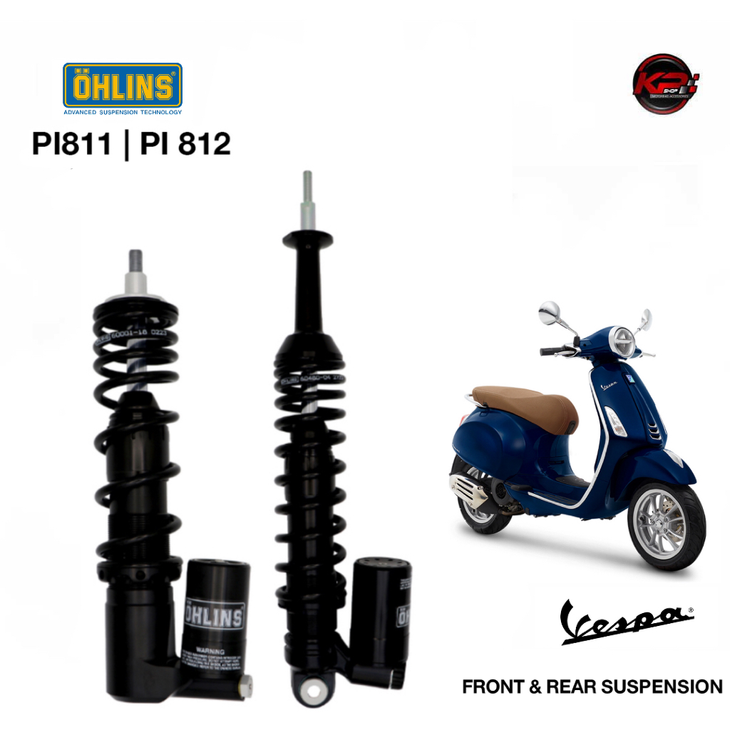 โช๊คอัพ OHLINS PI 811 PI 812 FOR VESPA Vespa Primavera 150 / sprint 150 (front/rear) blackline (OHLI