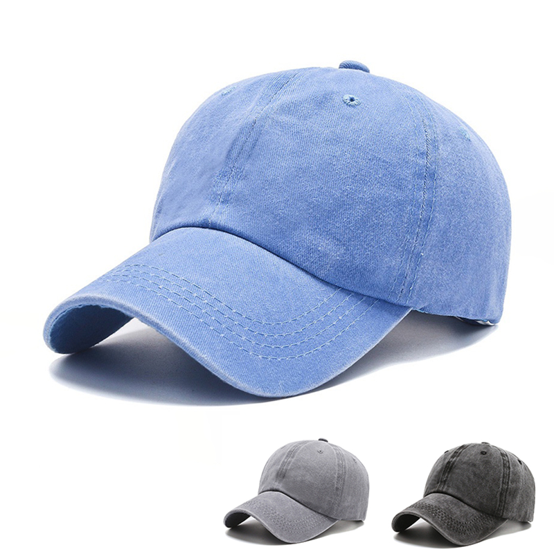 Pure สีผู้ใหญ่ขายเบสบอลหมวกผ้าฝ้ายขนาดใหญ่ Lady Plain Snapback หมวกขนาดใหญ่หมวก 54-60 ซม.