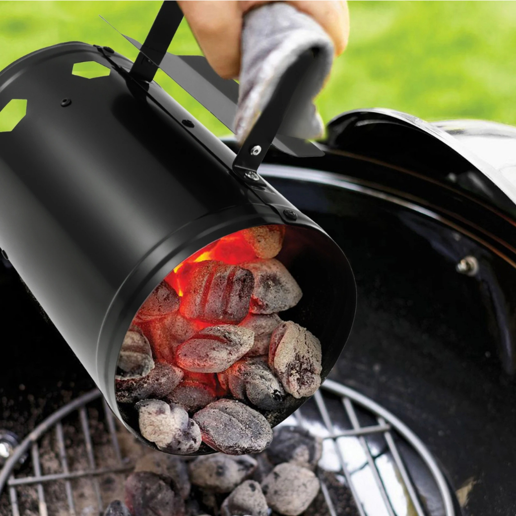 【ขายดี】Rapidfire Chimney Starter(LARGE)อุปกรณ์เตาปิ้งย่าง ถังจุดไฟได้อย่างรวดเร็ว อเนกประสงค์ ถังก่อถ่าน ถังก่อไฟ อุปกรณ