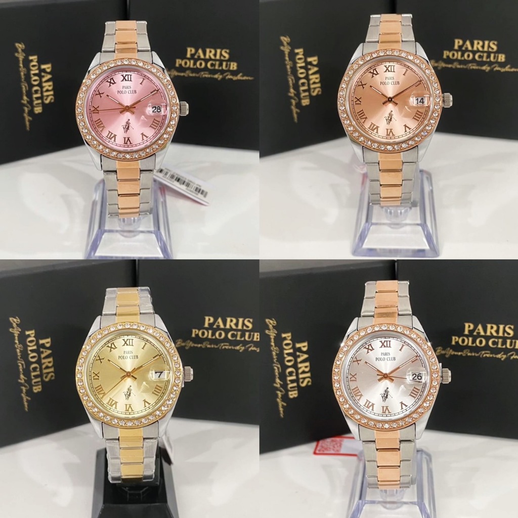รุ่น PPC-230203 นาฬิกาผู้หญิง Paris Polo Club ของแท้ รับประกัน 1 ปี