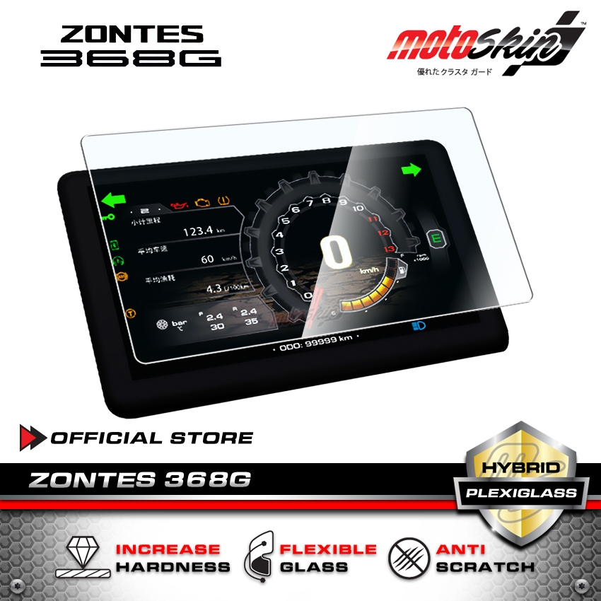 motoSkin ฟิล์ม Plexiglass กันรอยหน้าปัด ZONTES 368G PLEXIGLASS Dashboard Protection Film