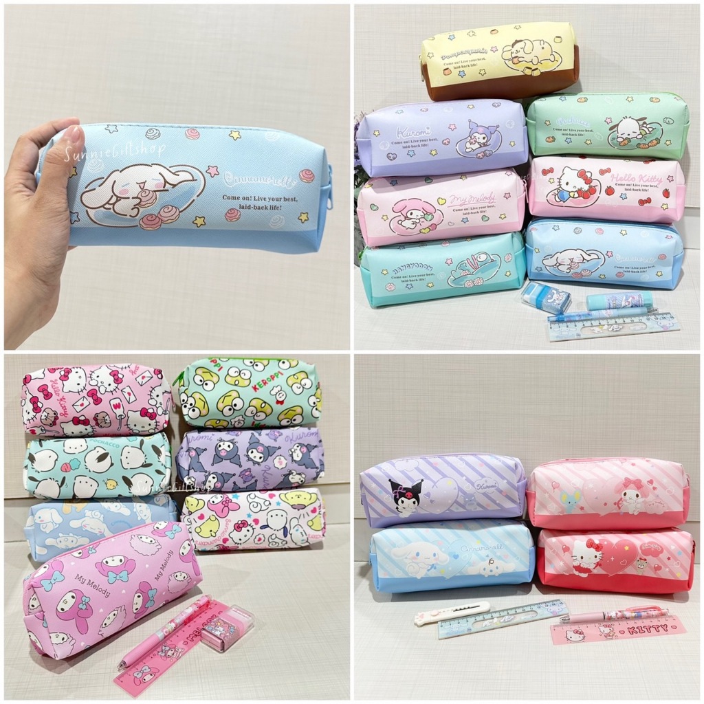 กระเป๋าดินสอ ลายการ์ตูน หนัง PU 19x7.5x5cm