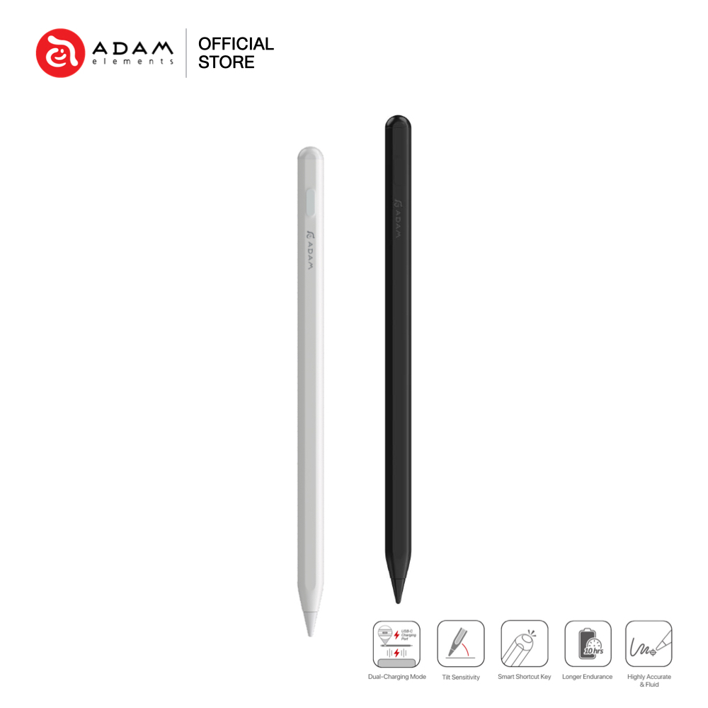 ปากกาสไตลัส ADAM elements ADAM PEN Stylus Magnetic Wireless Charging USB-C - ปากกาสำหรับ iP@d