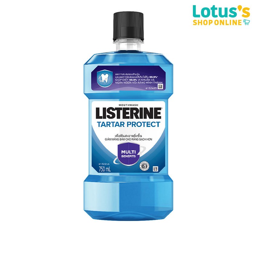 ลิสเตอรีน น้ำยาบ้วนปาก ขนาด 750 มล. LISTERINE MOUTH WASH 750 ML.