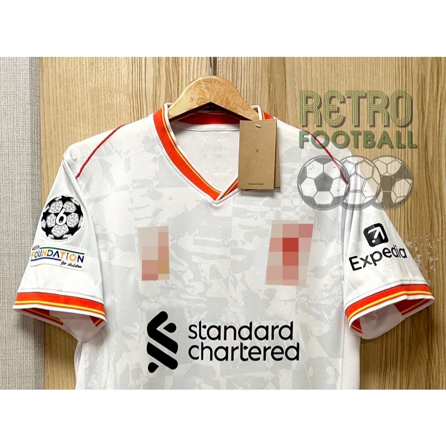 เสื้อฟุตบอล หงษ์แดง Third ชุดสาม เกรดแฟนบอล [ 3A ]2024/25 เสื้อเปล่าพร้อม ชื่อนักเตะ+อาร์มUCL รับประกันคุณภาพสินค้า